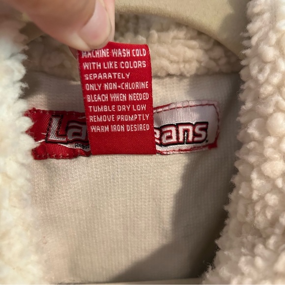 Vintage Y2K Lazer Jeans Corduroy Sherpa Jacket | Size L - Picture 6 of 9